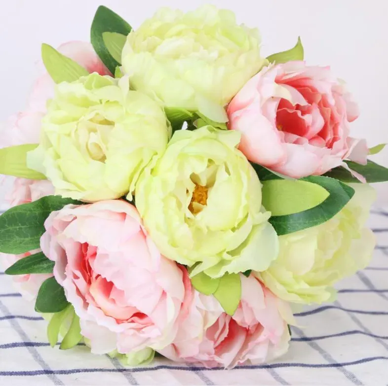 10 headS bundle peony ARTIFICIAL flower to live in adornment sitting room to place article SP07