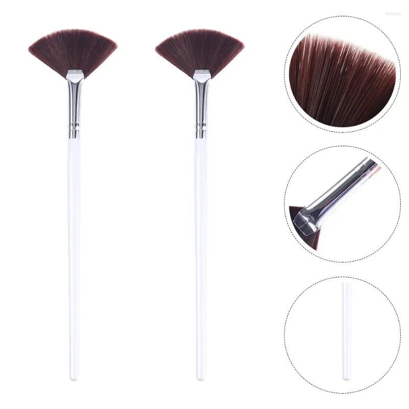 Makeup Borstes 2st Face Mask Brush Beauty Tool Ansiktslera Applicator för kvinnliga flickor