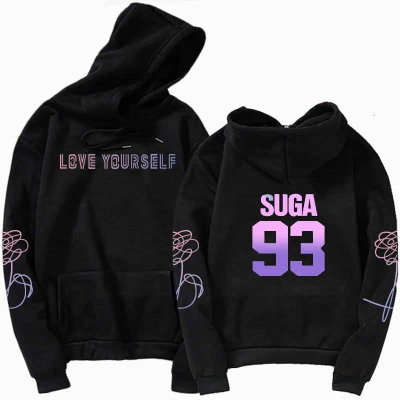 Jungkook Unisex Hoody Kpop Jimin Suga Hoodies 97スウェットシャツLove Yoursely Hoody Sweatshirt Harajuku Bangtan Boys 94 95 92 211103