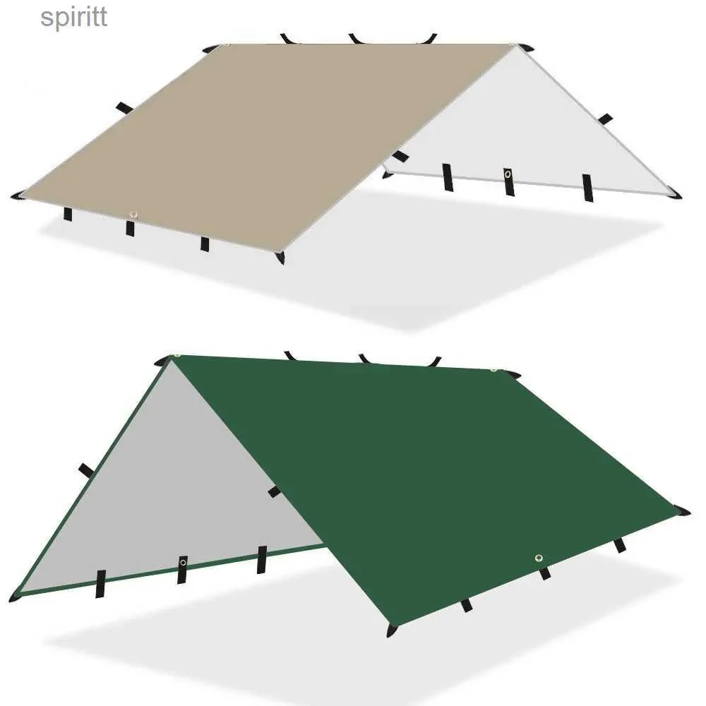 Ombra 4x3m 3x3m Tenda da sole impermeabile Tarp Tenda da sole Ultraleggera Tettoia da giardino Parasole da campeggio esterno Spiaggia turistica Riparo per il sole YQ240131