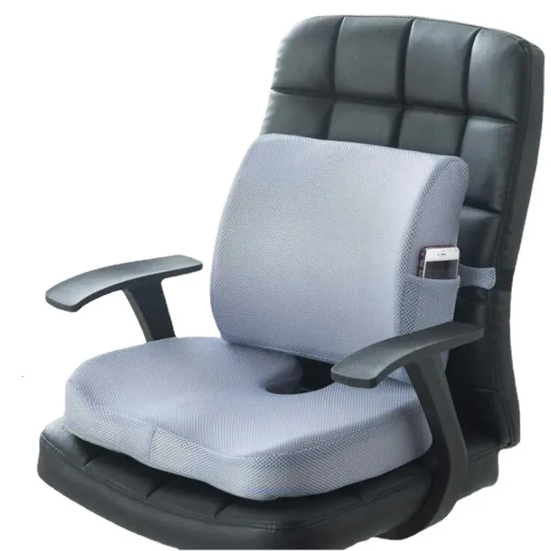 Coussin de siège de voiture Coccyx orthopédique en mousse à mémoire de forme chaise de Massage oreillers de dossier bureau étudiant pour chambre salon 240129