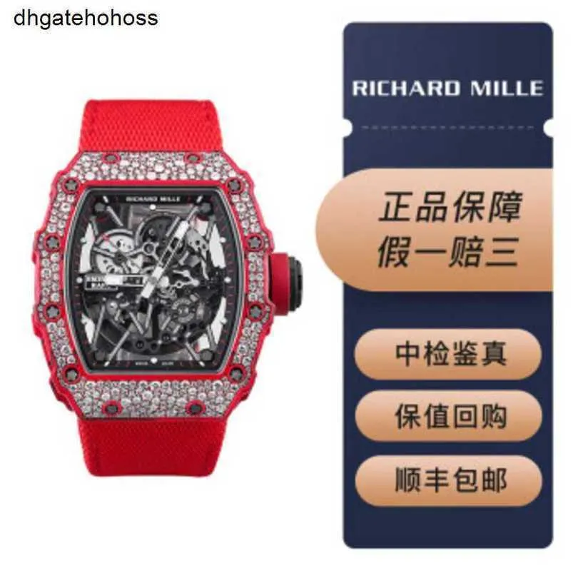 Richardmills Watch Swiss Mechanical Watches RM Richar Miller Mens Series 3502 Snowflake Diamond Red Devil Ultimate Edition Complete