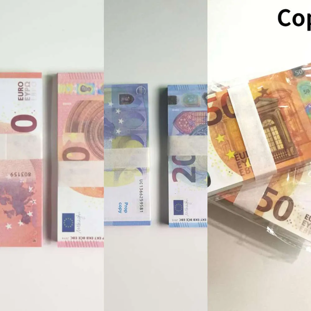 Copia Money Prop Euro Dollar 10 20 50 100 200 500 FORNITÀ PARTY FINUCI FUME BILLETTI DI MONEY COLLEZIONE Play 100PCS/PACKLAQO45W3W6J8