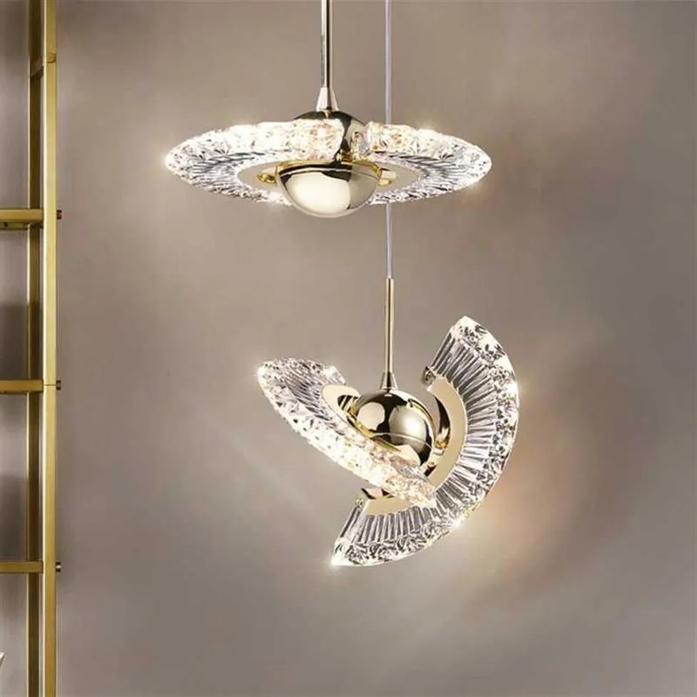 Lampes suspendues Éclairage nordique rotatif multi-style plafond lustre lumières Art décoratif LED lampe ronde maison intérieure vie R261i