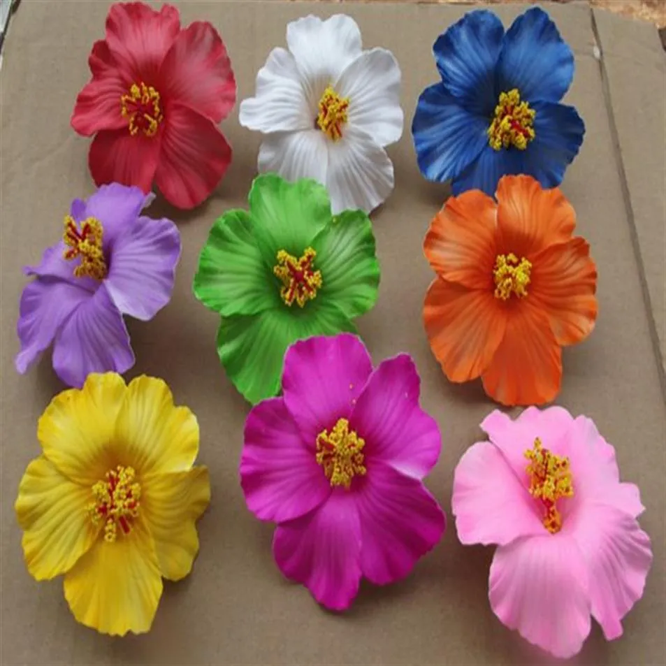 bloem 36pcs kleuren Schuim Hawaiiaanse bloem bruidshaarclip 9cm u kiest sieraden frangipani278V