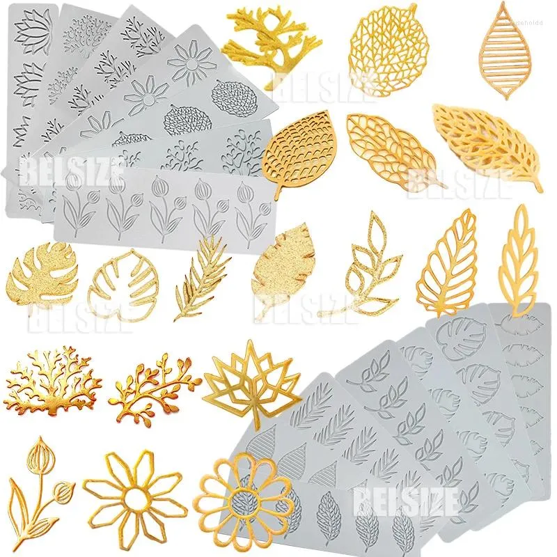 Moules de cuisson 29 types Sugarcraft Cake Décoration Outils Fondant Fleur Feuilles Forme Dentelle Silicone Moule Tapis