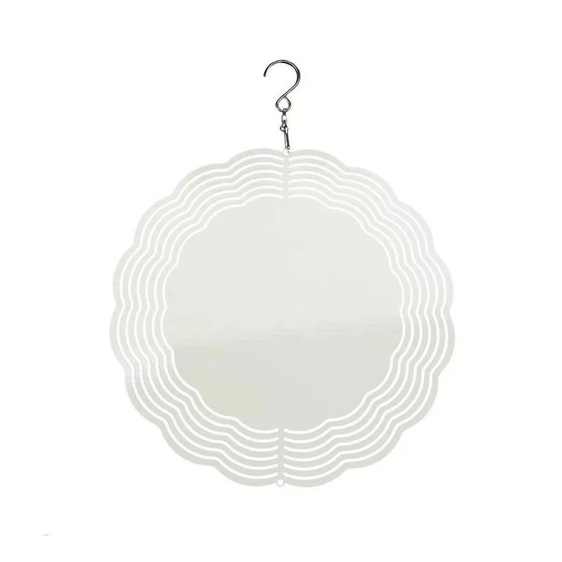 Pendants Arrival-Sublimation Double Sides 10Inch Wind Spinner Blank Pendant Heat Transferwind Chimes Christmas Decoration Express Dr Dh5Ls