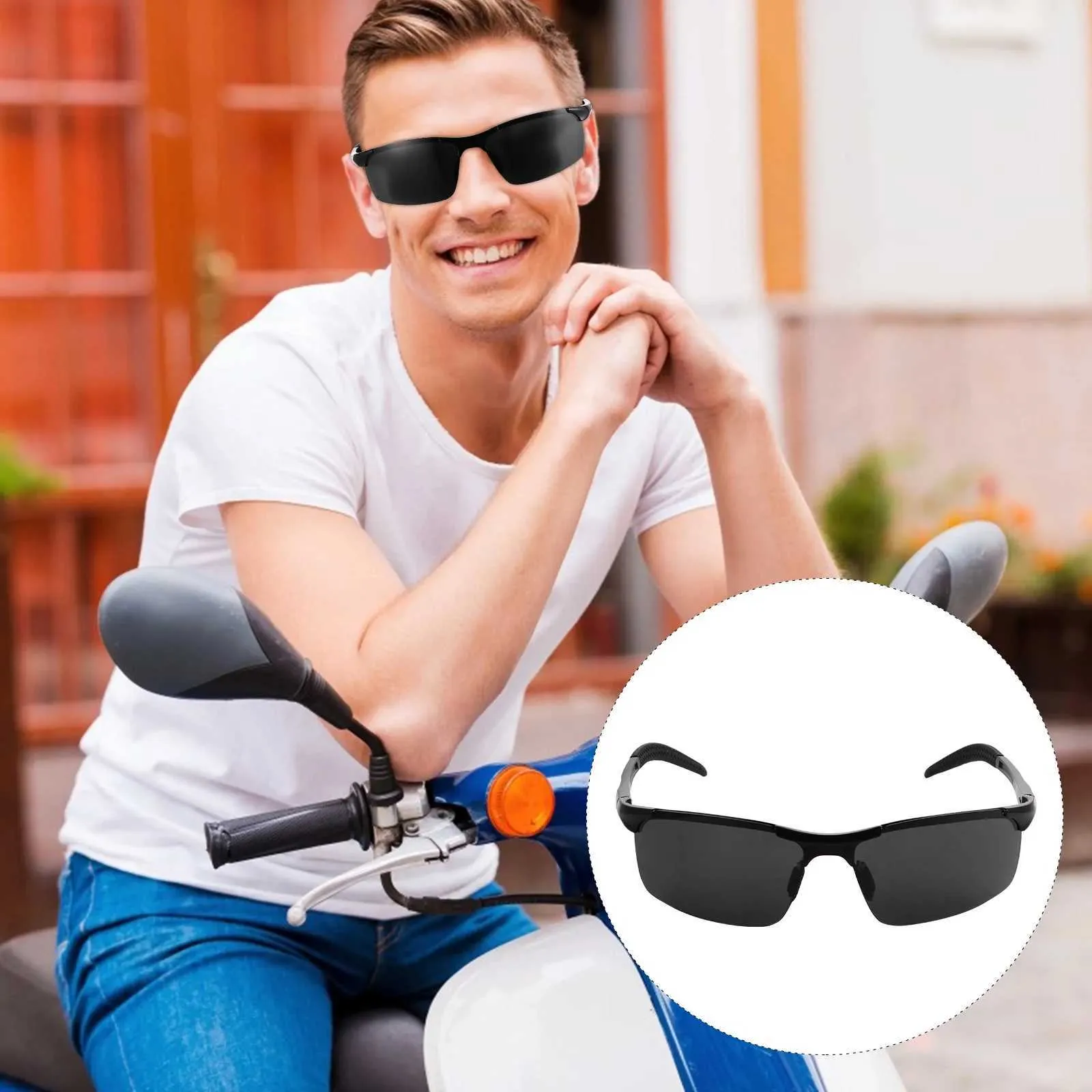 Glasögon Motorcyklar utanför vägcyklar Glasögon Ultraviolet Goggles Män polariserade vintage solglasögon för kvinnors nyanser mode 230920
