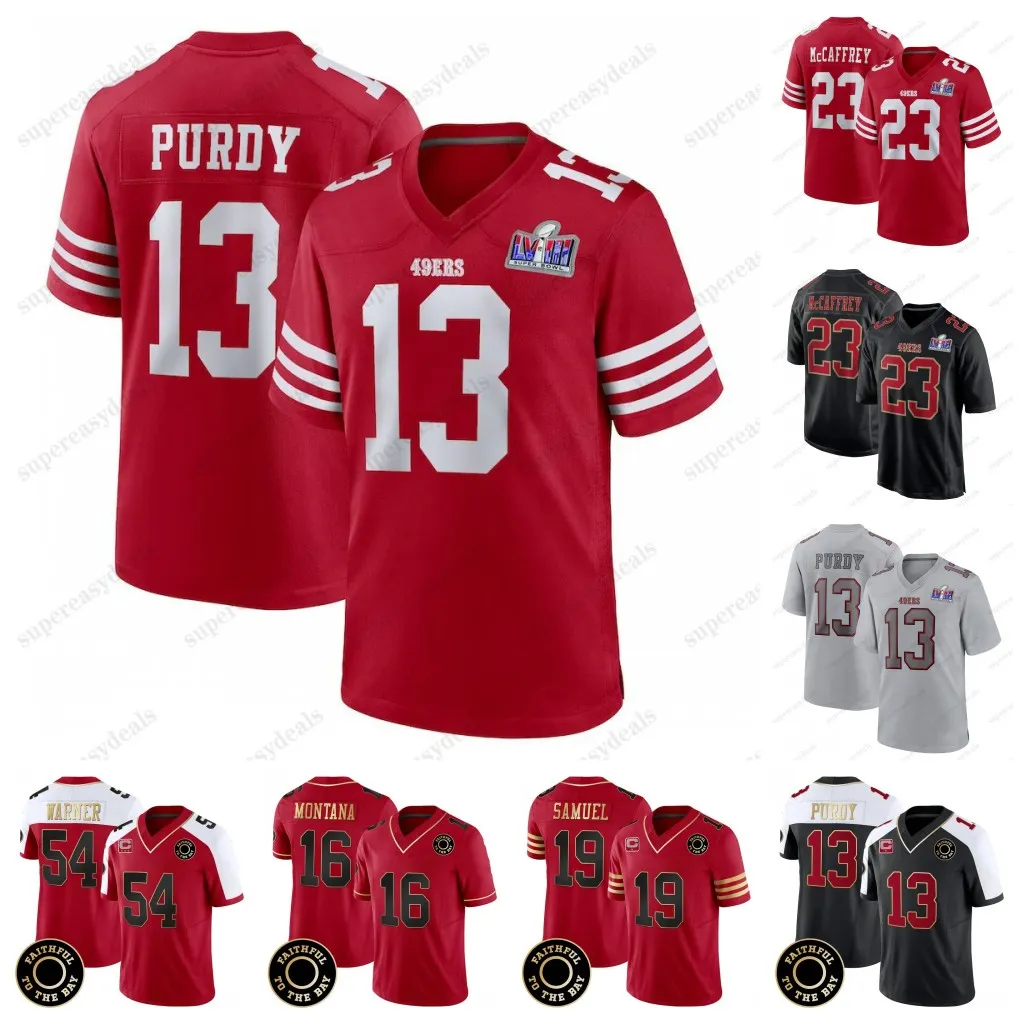 Super Bowl 49ers Football Jerseys Unisex Nike’s Bosa, Kittle, Rice