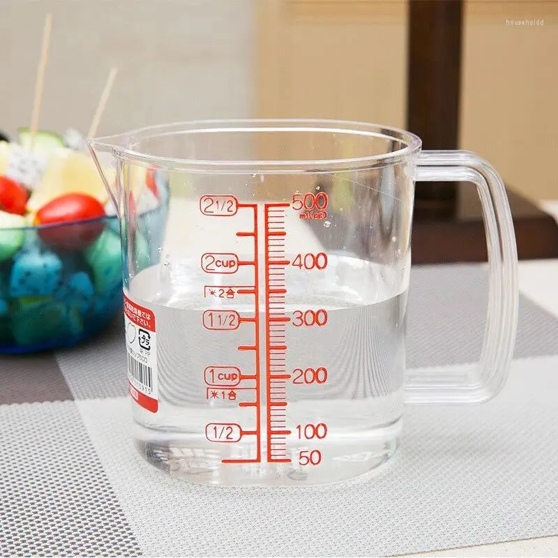 Measuring Tools Cup With Scale Large Capacity Household 500ml Plastic Handle Transparent Kitchen Baking Tool