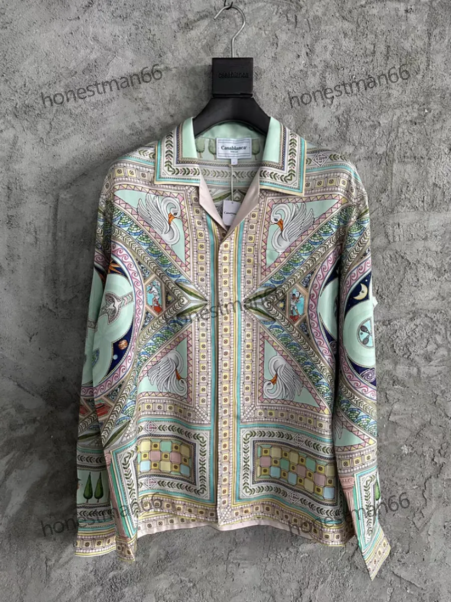 White & Silver Paisley Shirt – Cosiani