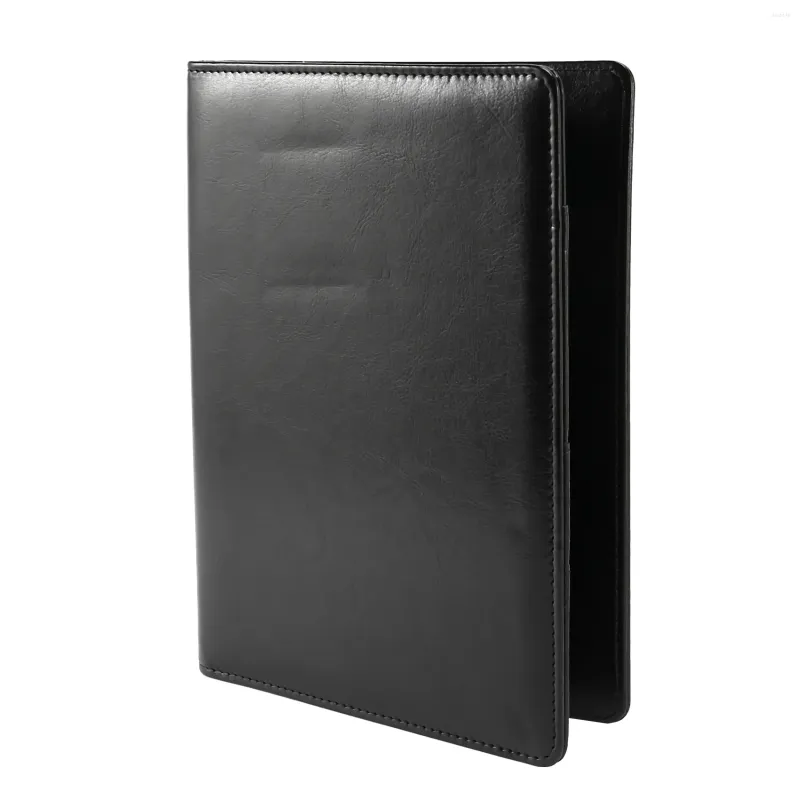 ボウルズA5ドキュメントバッグファイルフォルダークリップボードビジネスオフィス金融学校用品（黒）