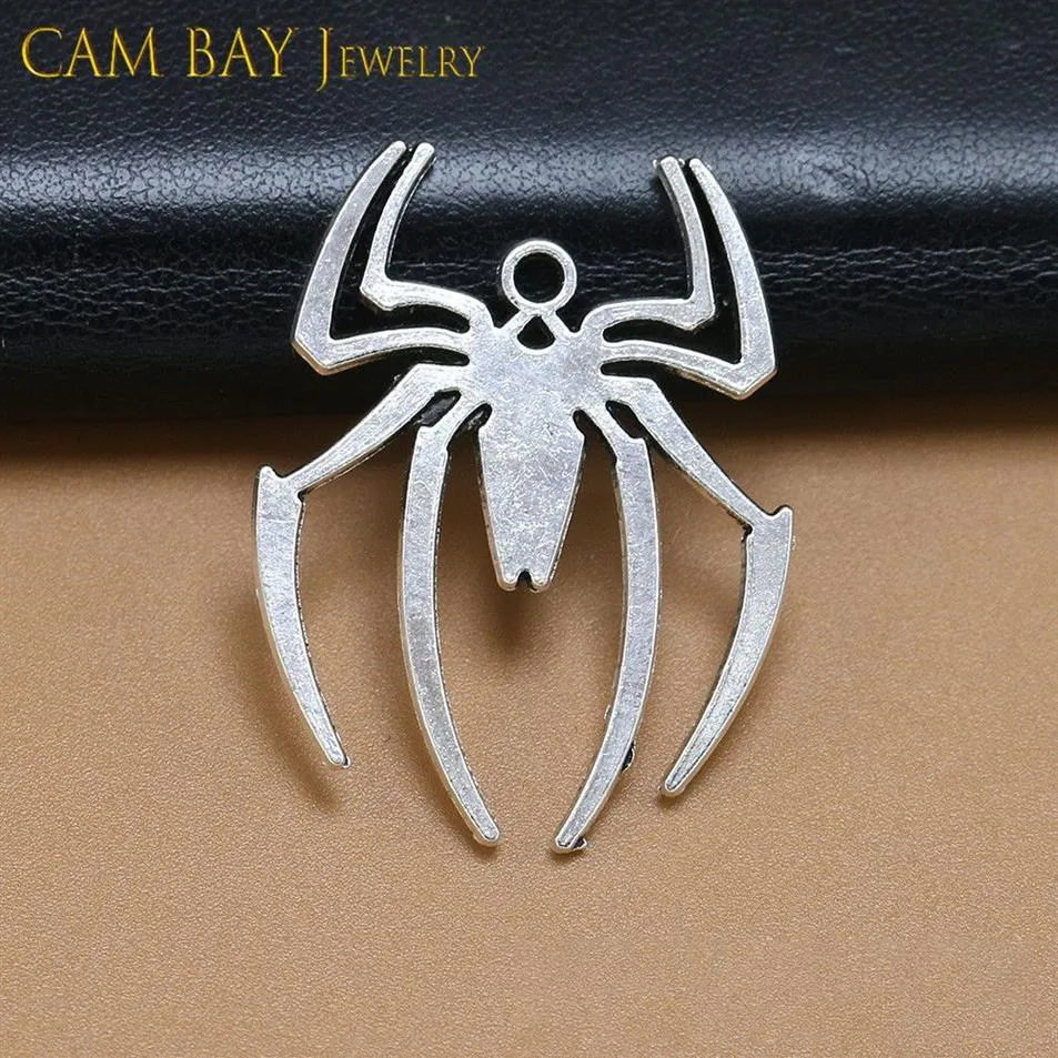 70st 38 29mm legering Spider Charms Bronze Metal Pendants Charm för DIY -halsbandsarmband smycken som gör handgjorda hantverk334f