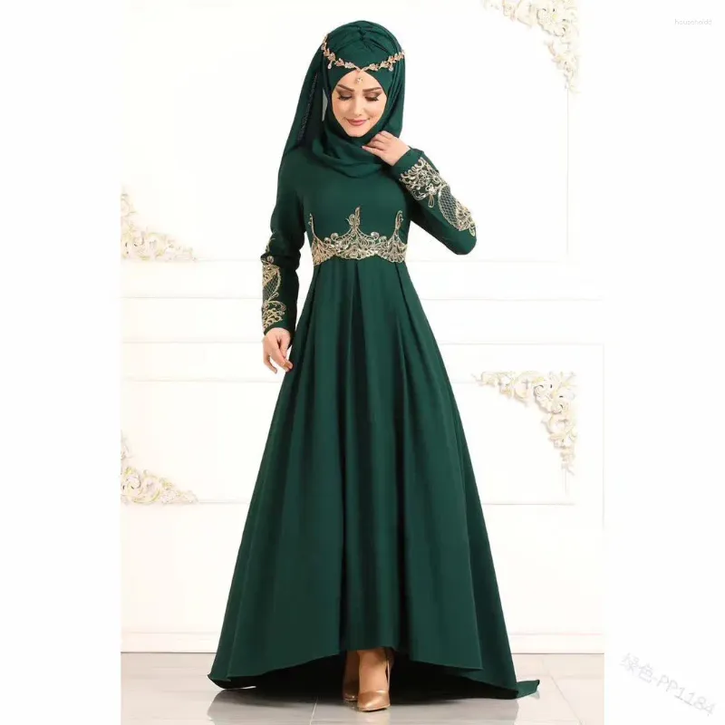 Abbigliamento etnico Musulmano Islam Abiti Ramadan Caftano Marocain Abito lungo Turchia Caftano Abito maxi hijab allentato Donna Abaya Dubai S-5XL