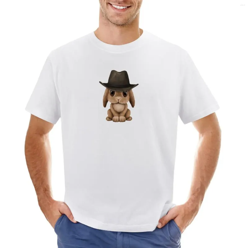 Polo da uomo T-shirt da cowboy marrone carino per bambini Abbigliamento hippie vintage da uomo