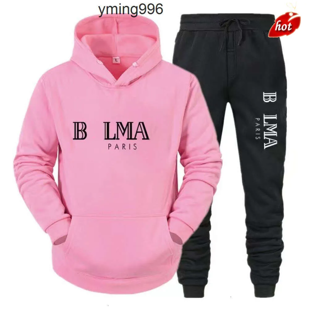 Balmanly BallMainly Ballman Balmin Sweatshirt Balmani Herr Sportkläder Pure T7RK Hoodie Clothing Suit Set Samma 23New Cotton Fashion Mens Designer Byxor SW