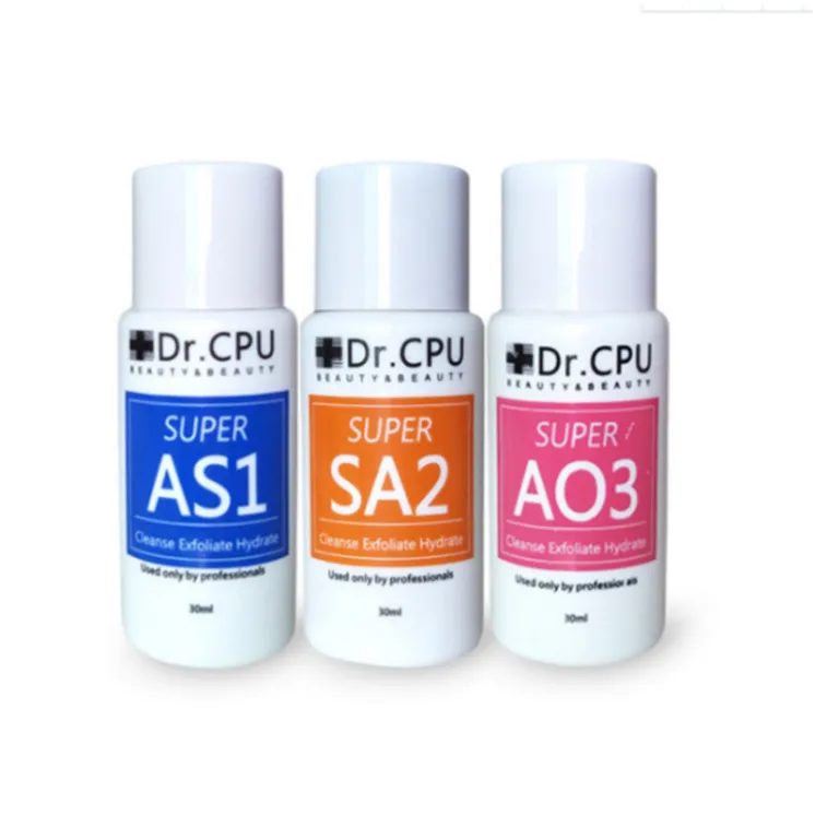 Accessoires Microdermabrasie As1 Sa2 Ao3 Aqua Peeling-oplossing 30 ml per fles Hydro-gezichtsserum Normale huid voor Hydro-gezichtsmachine Dermabrasion327