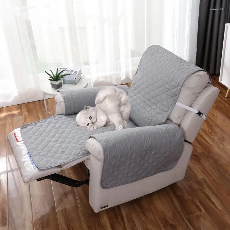 Chair Covers Quilted Anti-wear Recliner Sofa Cover For Dogs Pets Kid Anti-Slip Couch Cushion Slipcover Removable Armchair Furniture