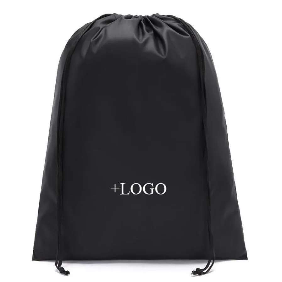 ECO Friendly Reusable Oxford Waterproof Drawstring Bag Custom Print Gift Bags Travel Beach Shoe Cloth Packaging Bags293u