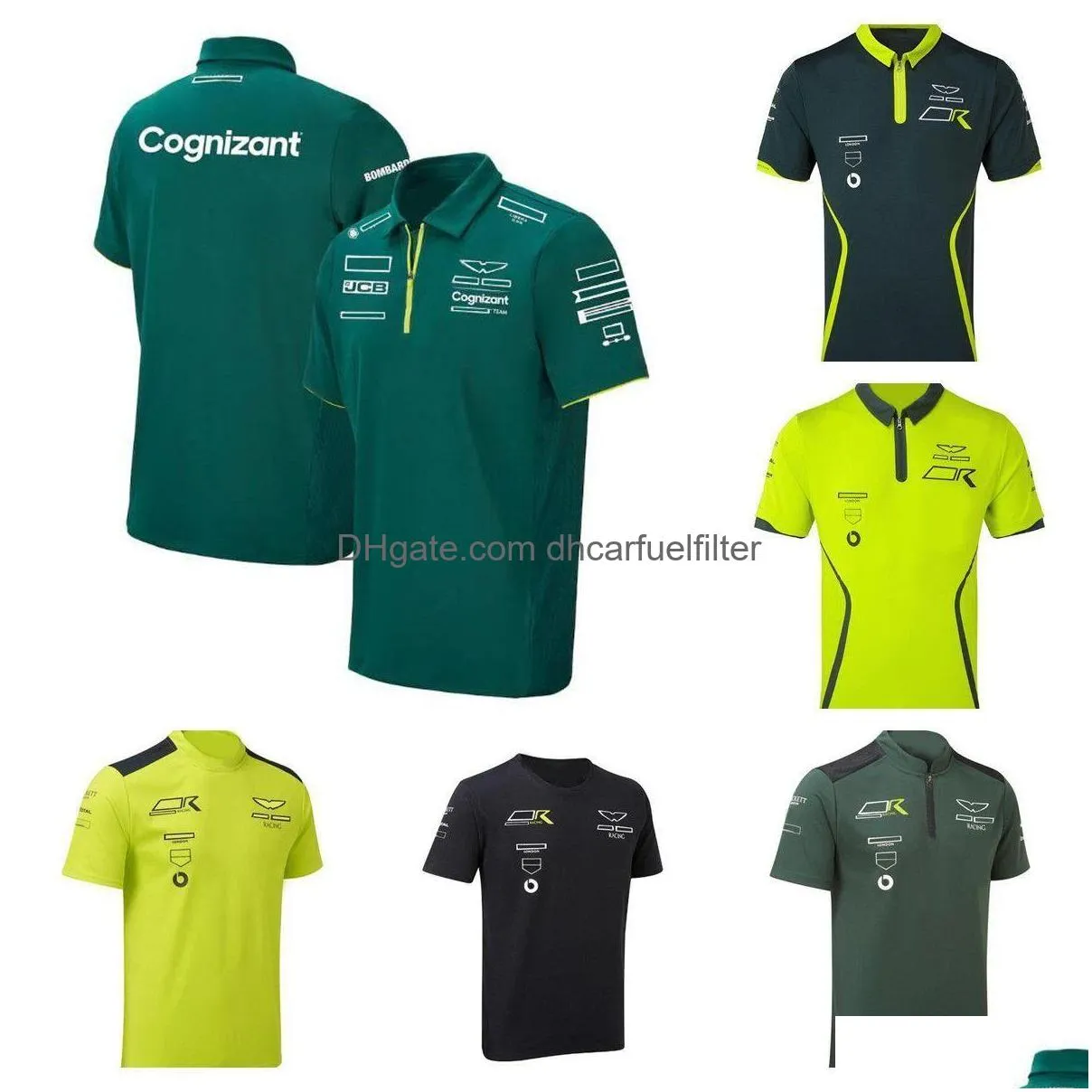 Vestuário de motocicleta F1 Racing Terno Camisa Williams Lapela Manga Curta T-shirt Poliéster Secagem Rápida Pode Ser Personalizado Drop Delivery A Dhaxd