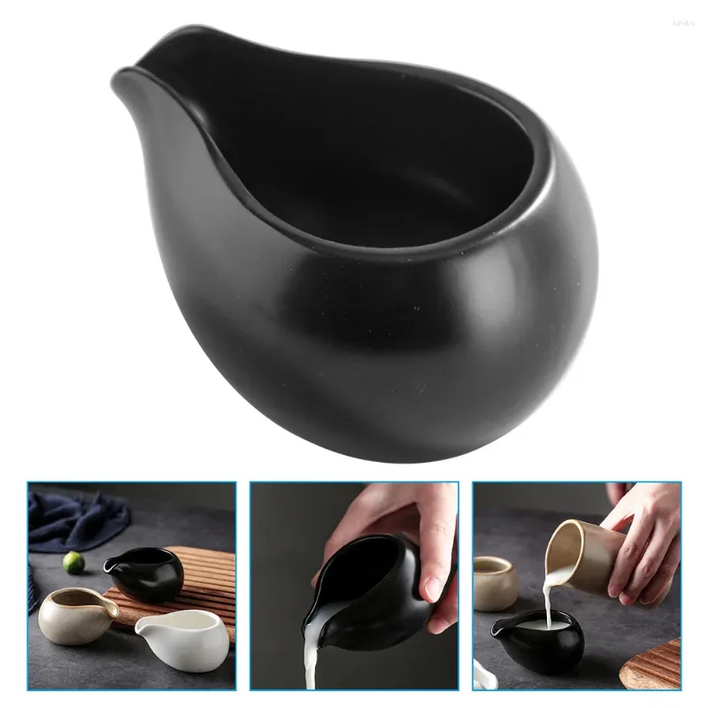 Ensembles de vaisselle Petit saucière Sauce au lait Bouilloire Conteneur Pichet pour Pot Café Bar Fournitures Tasse En Céramique Pichet