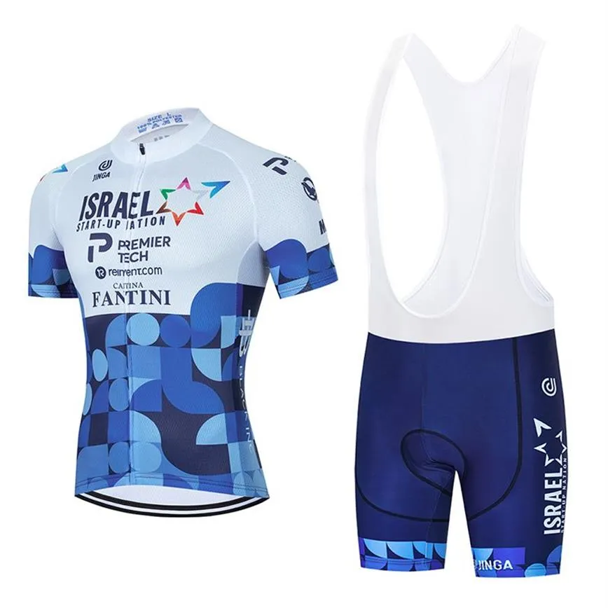 Pro Team 2022 Israel Cycling Jersey 19d Bike Shorts Suit Mtb Męs Summer Ropa Ciclismo Cycling Wear rower Maillot Culotte210H