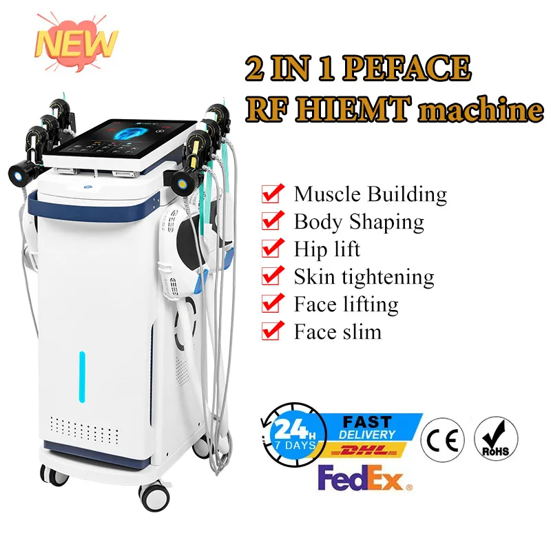 2 EM 1 PEFACE rf EMSlim Estimulador muscular profissional que molda a construção muscular da circulação sanguínea