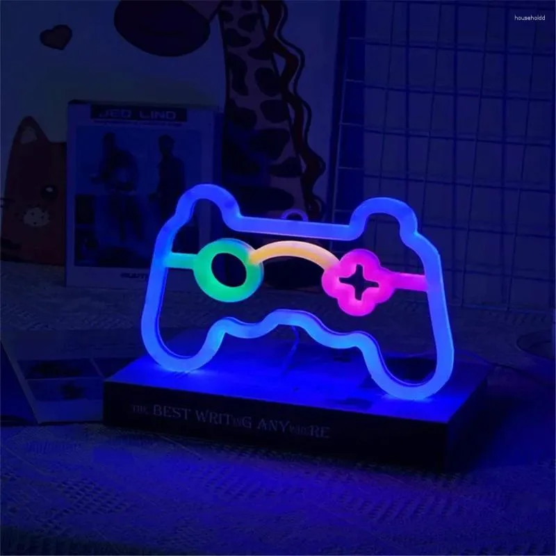 لعبة Night Lights Game Neon Sign Gamepad LED لافتات لدكلة جدار غرفة نوم غرفة نوم