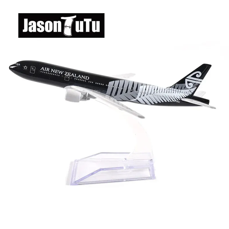 Jason Tutu 16cm Air Zealand Boeing B777 Plan du modèle d'avion Aircraft Aircraft Diecast Metal 1/400 Planes à échelle Drop 240119