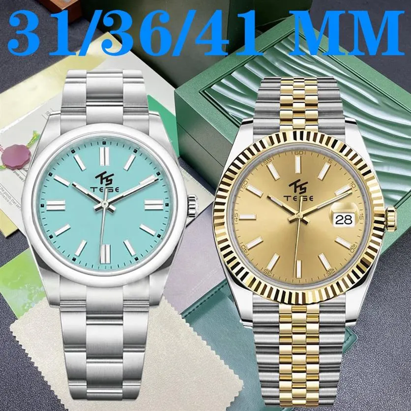 41 mm datejust dla mężczyzn luksusowy zegarek 2813 Ruch automatyczny Watch Watch Women S Fashion Wysokiej jakości stalowy pasek Strap Noc GL268F