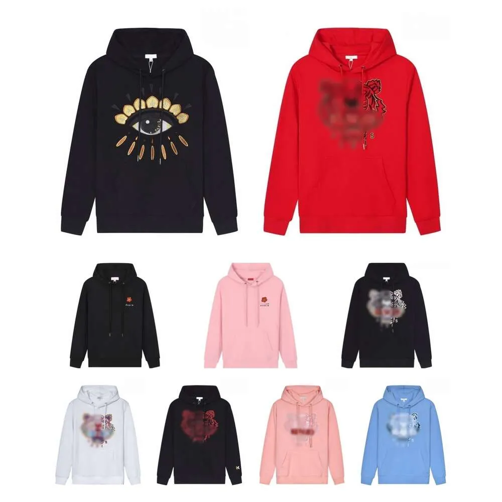 Tiger kenzo hoodie tröja designer hoodie tröja höst tröja mode broderi rund hals långärm skjorta män kvinnor omvänd slitage kosplay jacka spela lh