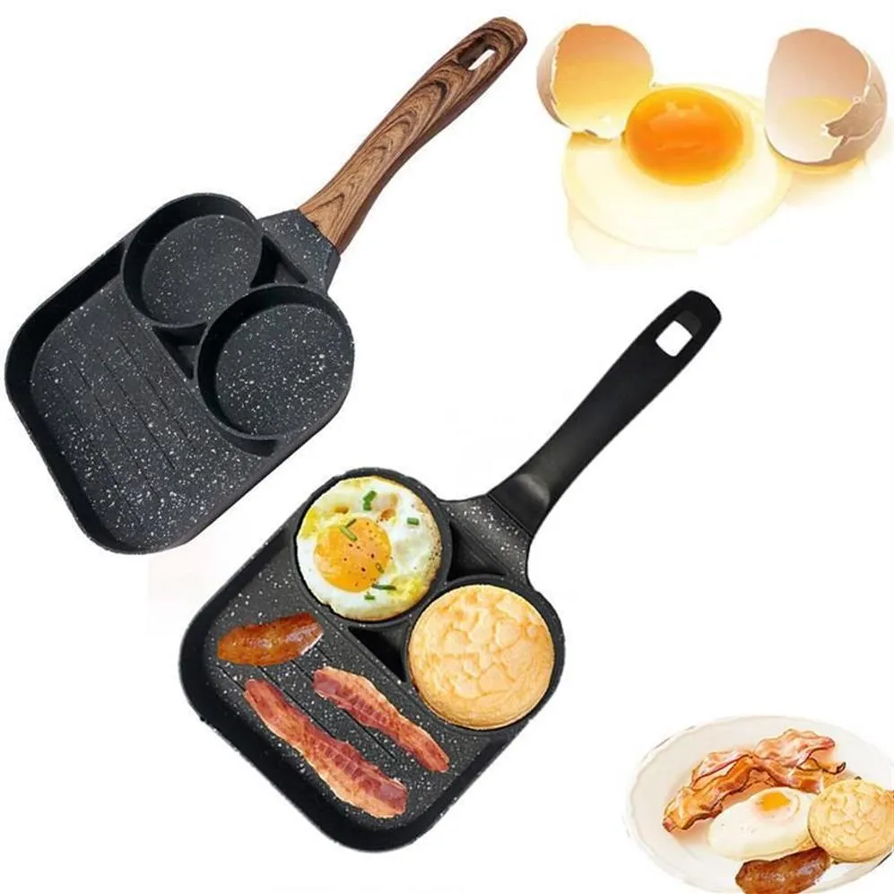 Pans Multifunctional Frying Pot Pan Thickened Omelet Non-Stick Egg Steak Bread Flip Cooking Kitchen Supplies286y