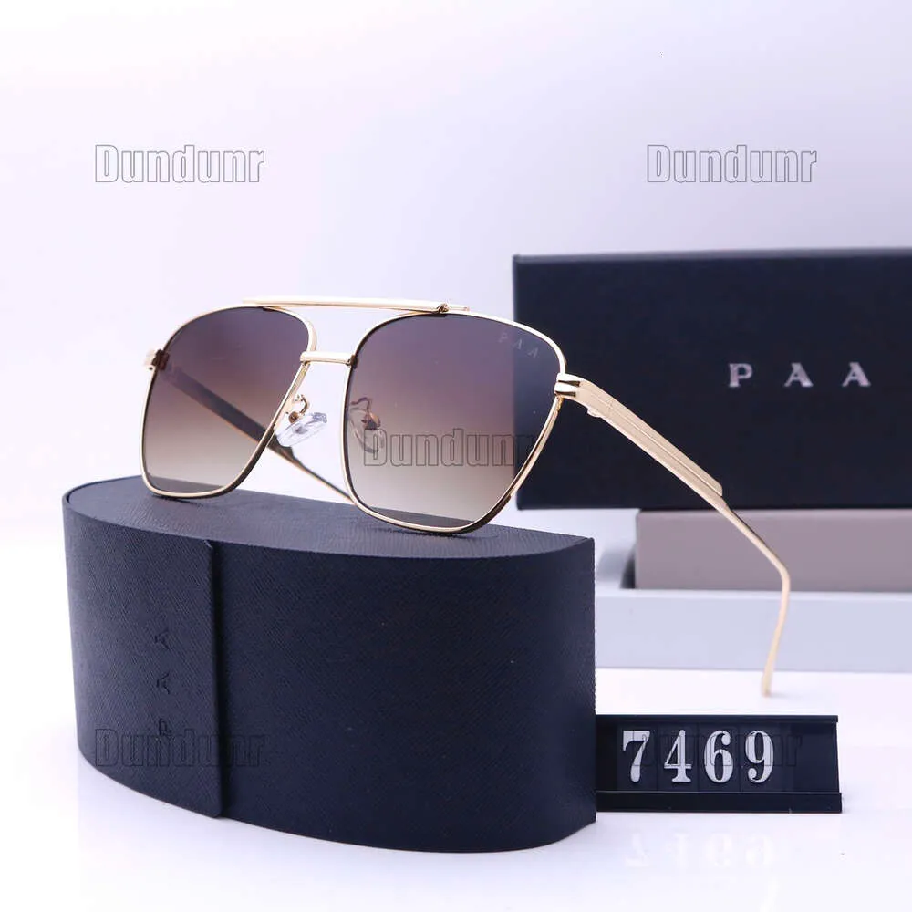 Luxury Half Rim Metal Rectangle Sunglasses UV400 Mens Luxury Half Rim Metal Frame Rectangular Euro Fashion  main image 2