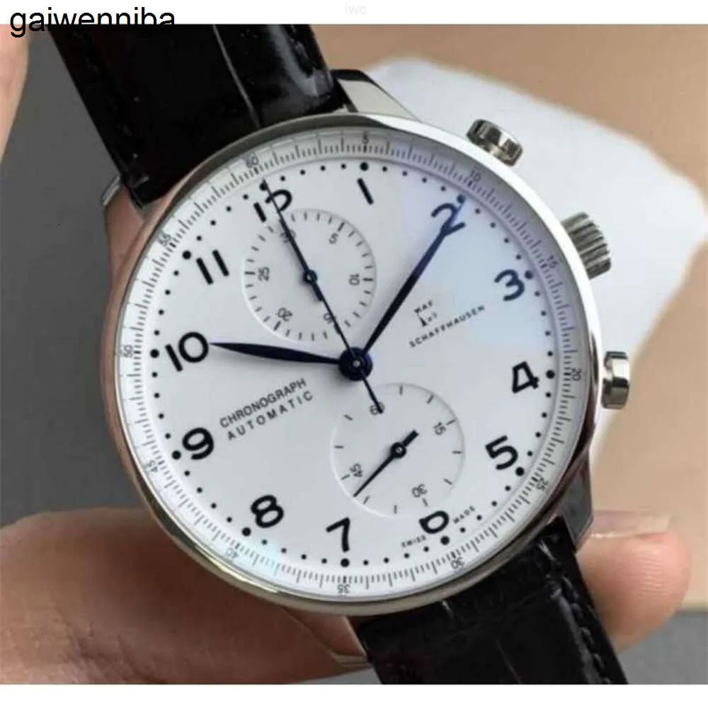 Iwcity luksus świąteczny dzień klonowania super męskie zegarki obserwuje maszynę luksusową markę zegarek chronografu projektant men aaaaa automatyczny mechanik doniczkowy SLLC