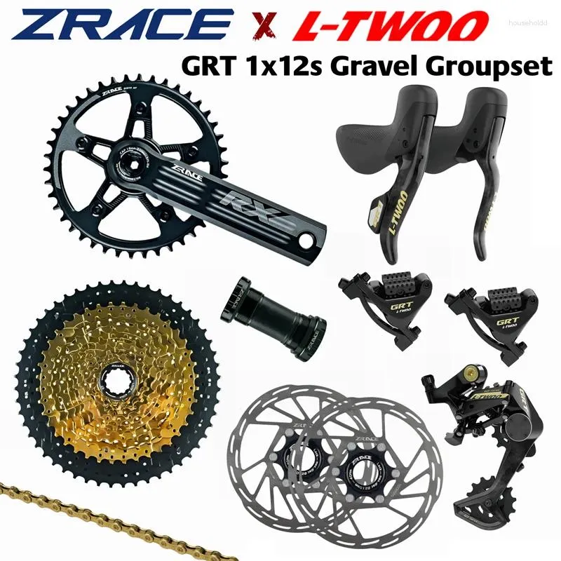 Dérailleurs de vélo LTWOO GRT12 Disque hydraulique ZRACE Manivelle Cassette Chaîne 1x12 Vitesse 12S Groupe de gravier pour vélo / GRX