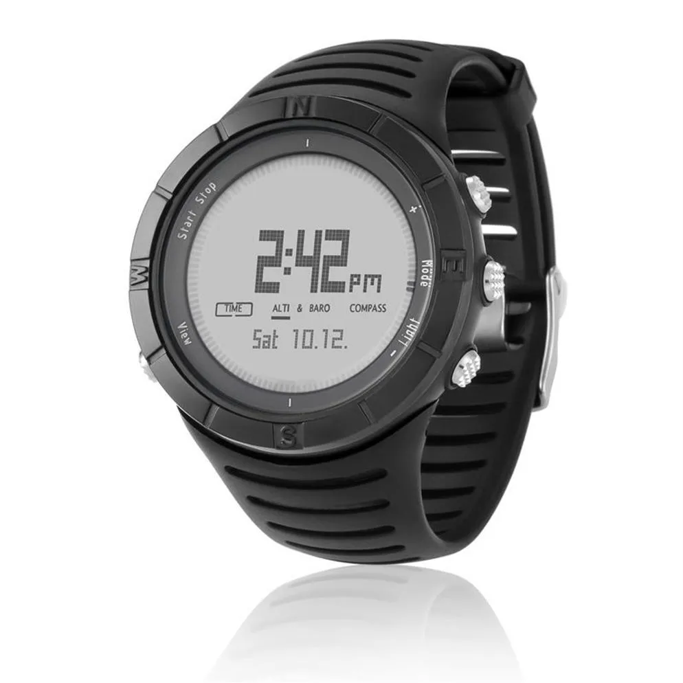 NORTH EDGE Men's sport Digital watch Hours Running Swimming sports watches Altimeter Barometer Compass Thermometer Weather me244W