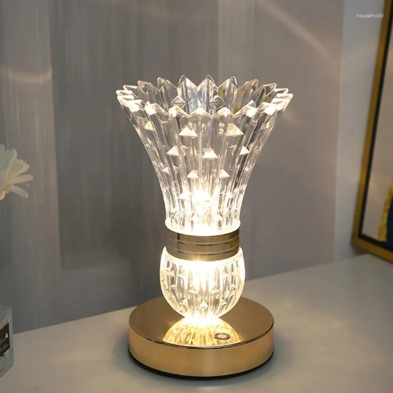 Lampy stołowe wazon ozdoby lampa kreatywne prezenty sypialnia nocna dekoracja atmosfera nocna lekka dotyk Dmmming biurko