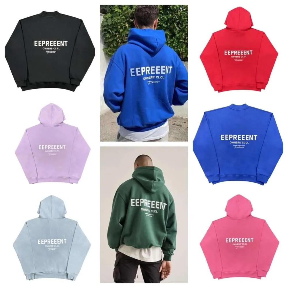 Representhoodie Sweatshirts Designer Lettre Hommes Marée Marque Sauvage High Street Casual Lâche Couple 371 Represente sweat à capuche fj