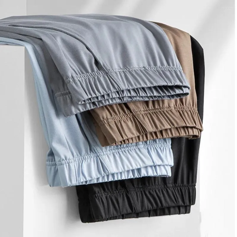 Męska odzież snu Wysokiej jakości bawełniana bawełniana bawełnicza szorty Summer czarny technik fajne spodni ubrania do snu do domu xl 5xl