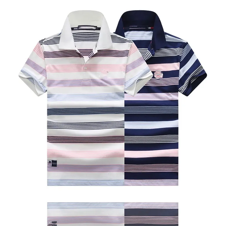 Polos de mode pour hommes designer nouvelle impression de lettres en trois couleurs 230g double brin 32 points tissu de coton à double fil serré qui t-shirt doux pour hommes Asie Taille M-3XL