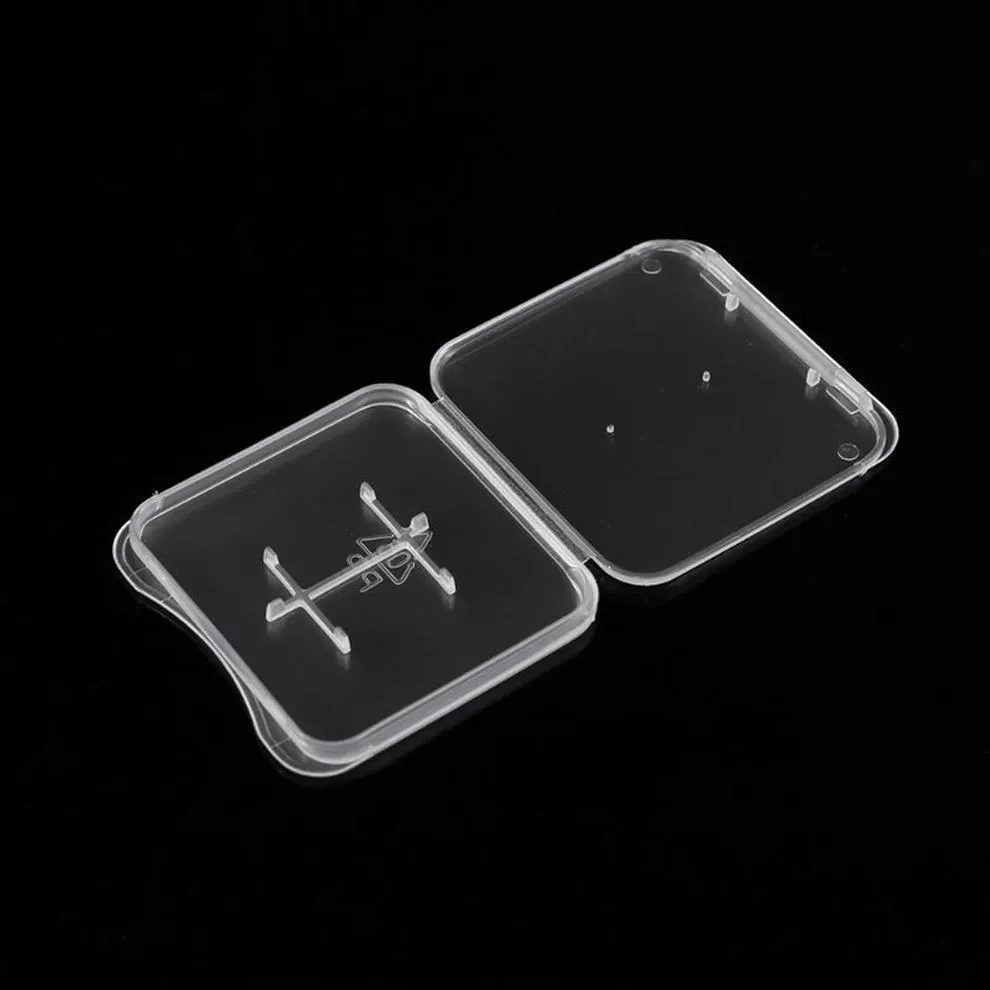 Boîte de paquet de mémoire Standard 2 en 1, porte-cartes, stockage de cartes Micro SD TF, boîtes en plastique transparentes 223A