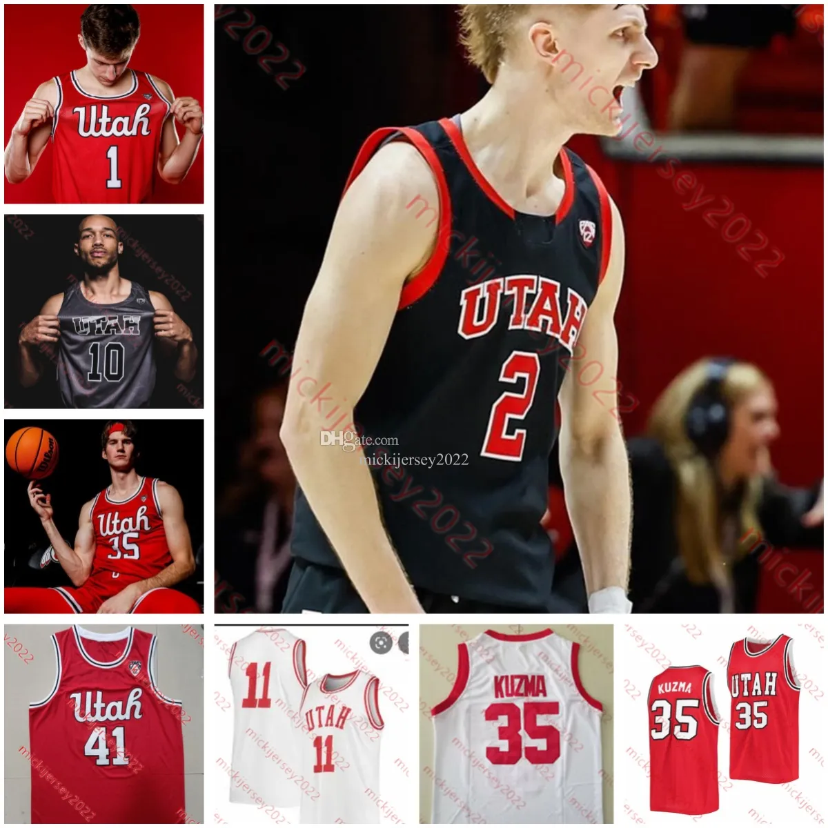 Kyle Kuzma Andrew Bogut Utah Utes Basketball Jersey Jakob Poletl