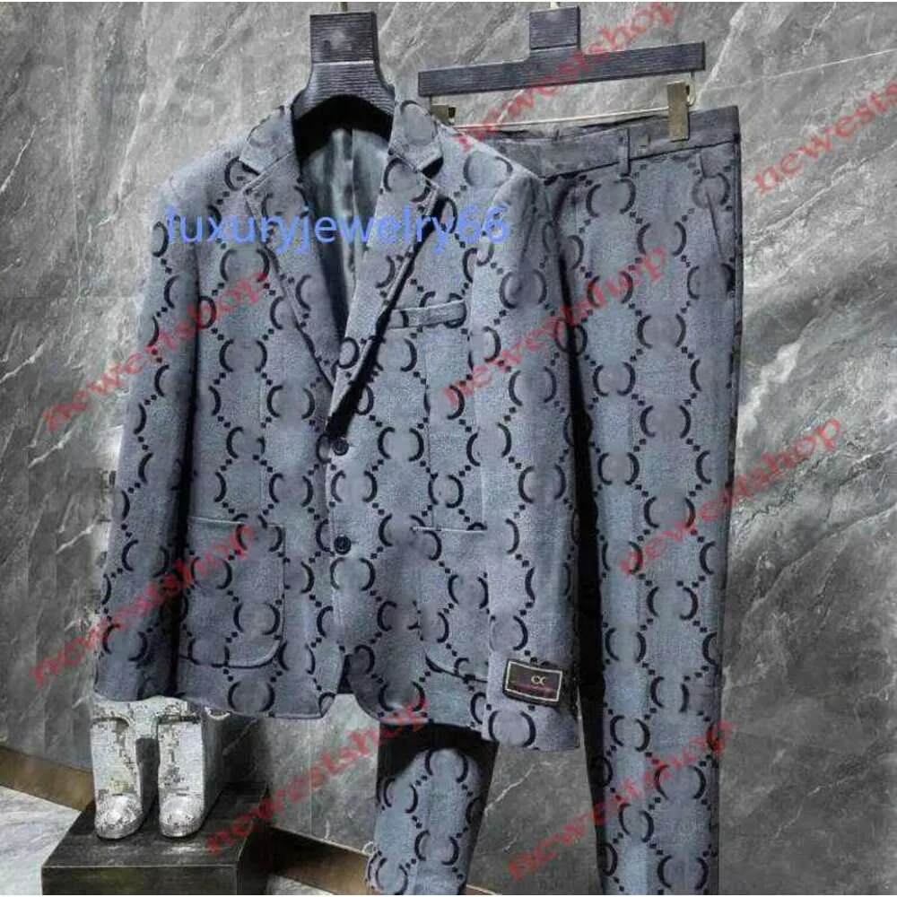 Mens Designer 2023 Mens Suits Blazers Western clothing designer men classical letter print Blazer autumn luxury outwear coat slim fit patchwork 002E