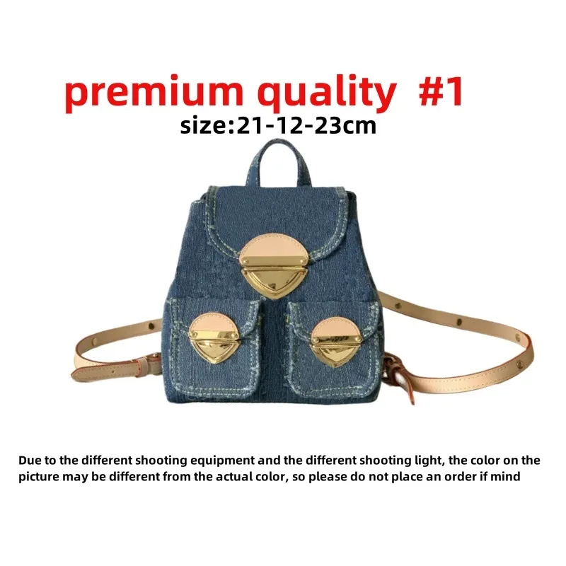 Denim Vintage sacs à bandoulière femmes sac fourre-tout toile sac à main vieille fleur sous les bras sac imprimé sac à dos or matériel pochette