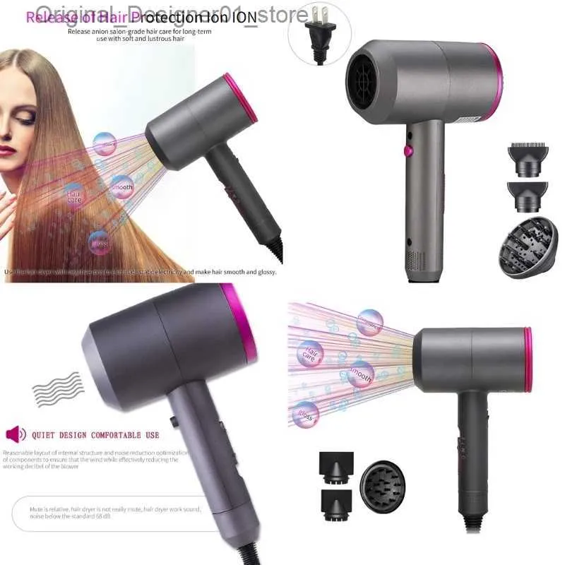 Asciugacapelli Asciugacapelli ad alta potenza da 1800 W Parrucchiere Asciugacapelli elettrico per la casa Asciugatura rapida per capelli Asciugacapelli da donna con diffusore Q240131