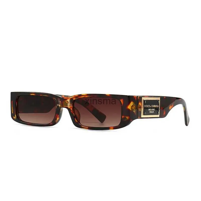 Lunettes de soleil Petit cadre carré lunettes de soleil hommes femmes léopard rétro lunettes de soleil Anti-UV voyage pêche randonnée lunettes pour femme UV400 YQ240131