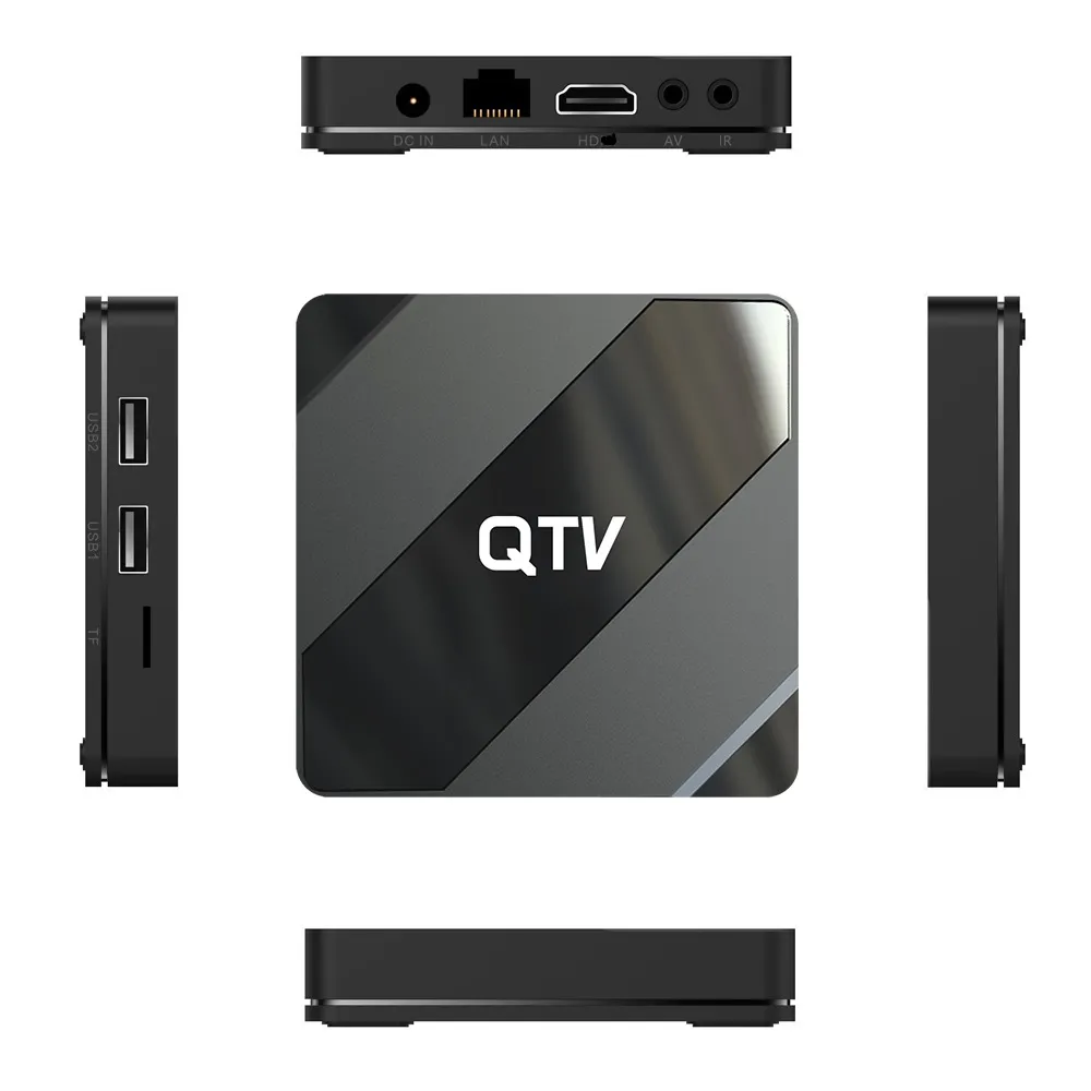 Wysyłka z Francji QTV X5 Android 10.0 Allwinner H616 2GB 8GB 2,4G 5G WiFi 4K OTT Media Player