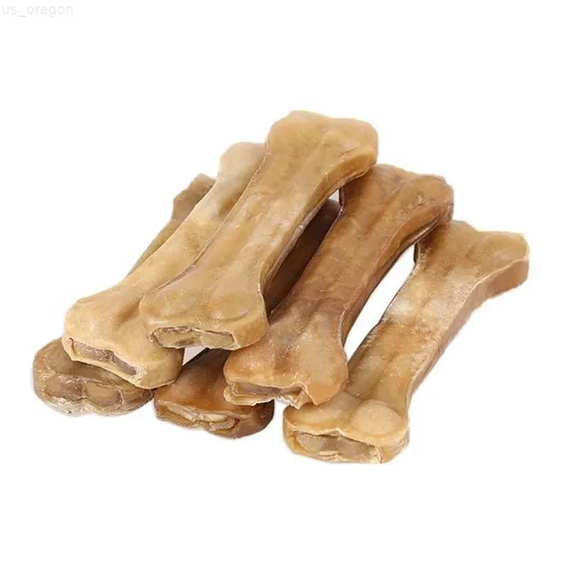 Dog Toys Chews New Dog Bones Chews Toys Supplies Leather Cowhide Bone Molar Teeth Clean Stick Food Treats Dogs Bones for Puppy Accessories