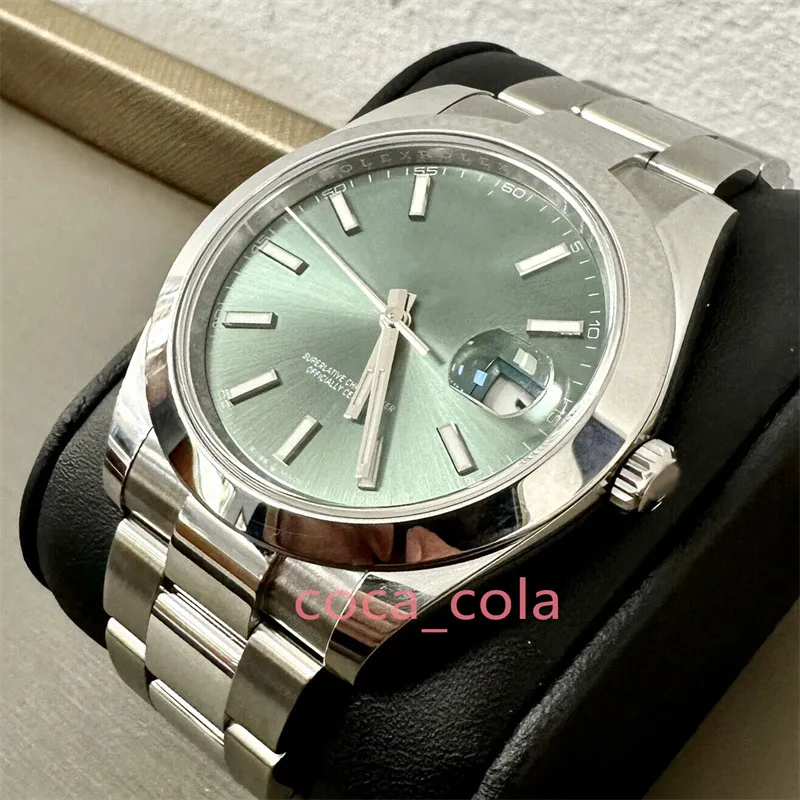 2024 hommes de luxe montre-bracelet japon mécanique automatique nouveau bracelet en acier inoxydable saphir étanche Datejust 41mm 126334 Jubilee Bezel 41mm montre verte