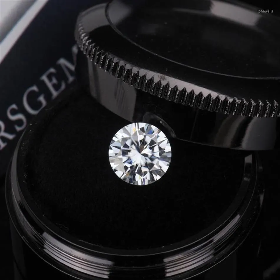 Bagues de cluster 100% véritable moissanite diamant lâche pierre précieuse VVS1 D incolore 3 excellent rond brillant taille pierre bricolage bijoux Lab305I